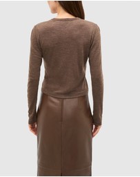 Seed Heritage - Australian Merino Cropped Cardigan