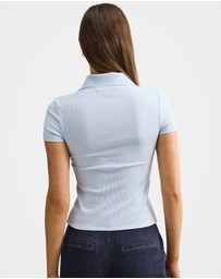 Forever New - Aaliyah Ribbed Polo Neck Top