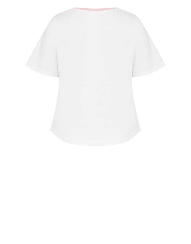 City Chic - Plus size Vintage Volley Tee - ivory