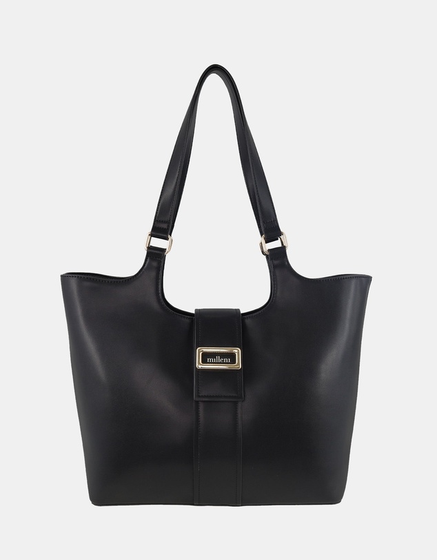 Milleni - Milleni Ladies Vegan Leather Fashion Caryall Tote Bag