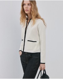 M.N.G - Contrasting Ribbed Cardigan