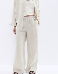 UNISON - Essential Linen Wide Leg Pant