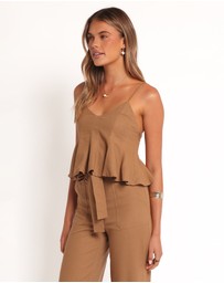 Petal & Pup - Zuva Top - Golden Palm