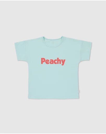Olive & The Captain - Everything Is Peachy Relaxed Fit Tee - Babies-Kids