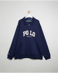 Polo Ralph Lauren - Big & Tall Logo Fleece Quarter-Zip Sweatshirt
