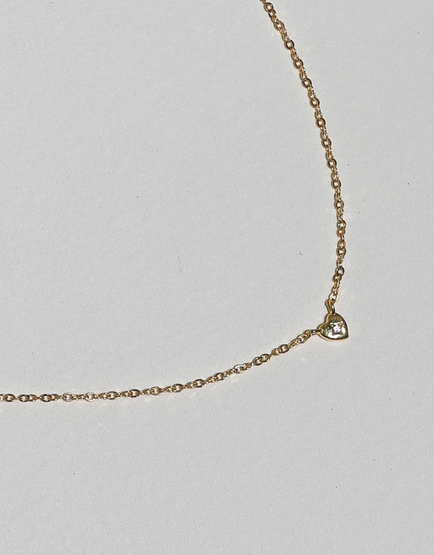 SAINT VALENTINE - Mini Heart Necklace - Gold