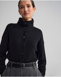 Oxford - Maddison Funnel Collar Cardigan