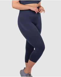 B Free Intimate Apparel - Seamless High Waist 3/4 Capri Leggings