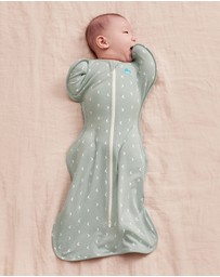 Love to Dream - Swaddle Up™ 1.0 TOG Cotton Olive Moon
