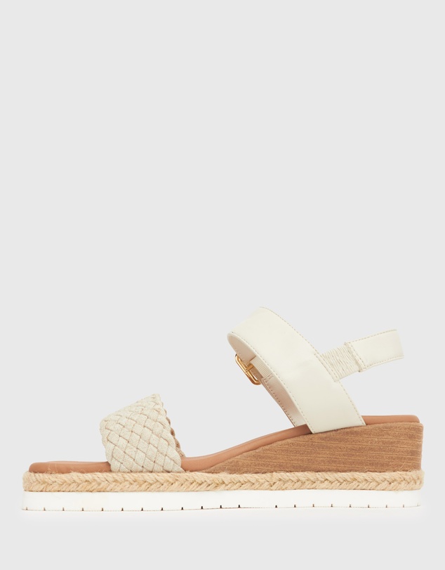 Zeroe - Wider Fit Kenzie Vegan Low Wedge Sandals