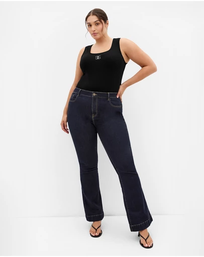 City Chic - Asha Fit Jasmin Flare Leg Regular Jean