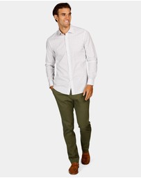 Brooksfield - Abstract Print Reg Fit Business Shirt