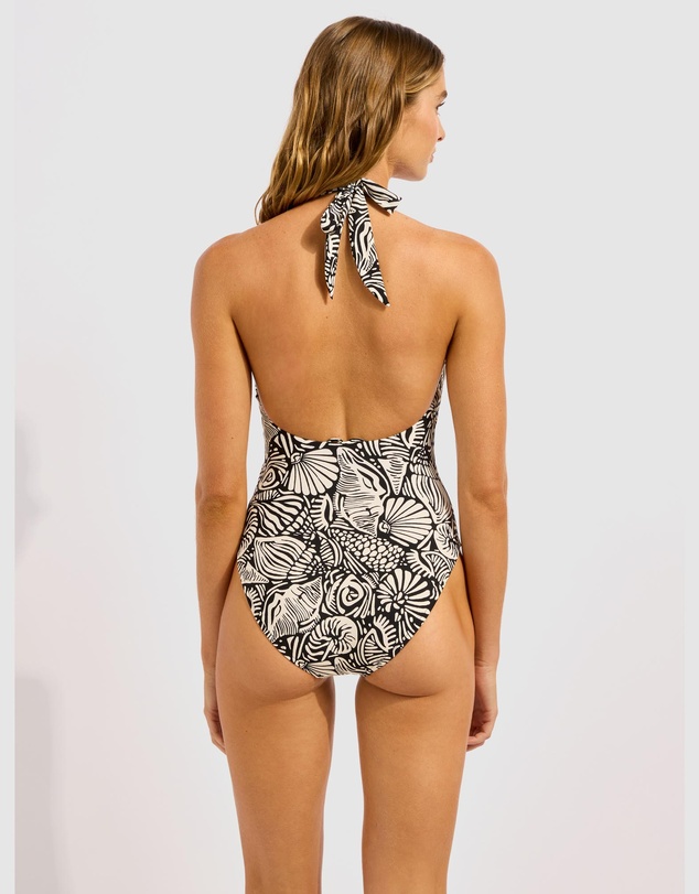 Seafolly - C Shells Ring Front Halter One Piece