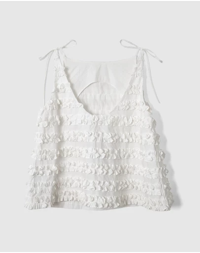 Damson Madder - Leili Ruffle Cami