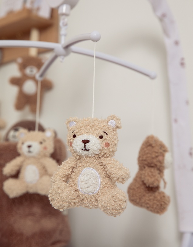 Living Textiles - Musical Mobile Set - Cuddly Bear