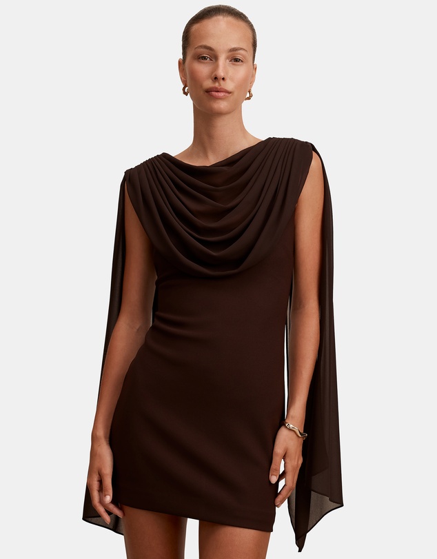 Forever New - Bowie Mini Dress with Shawl