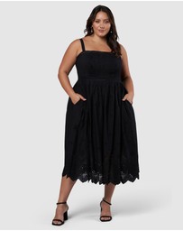 Something 4 Olivia - Brenna Broderie Midi Dress