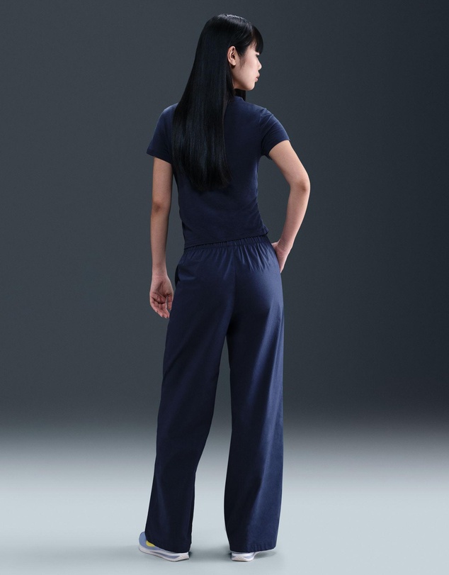 Nike - Sportswear Chill Poplin High-Waisted Loose Open-Hem Pants