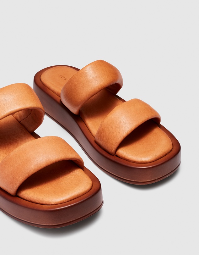 Just Because - Sarita Leather Flatform Sandals