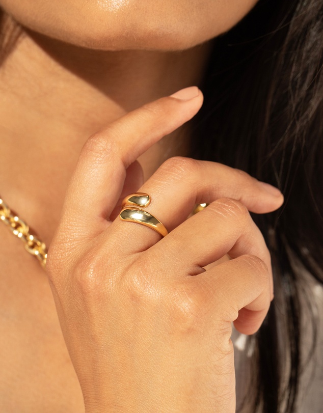 Mestige - Sheathe Ring - 18K Gold Plated