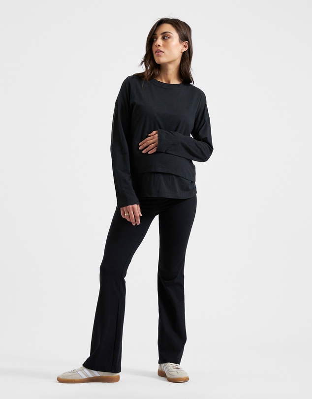 Ripe Maternity - Organic Jersey Flare Pant