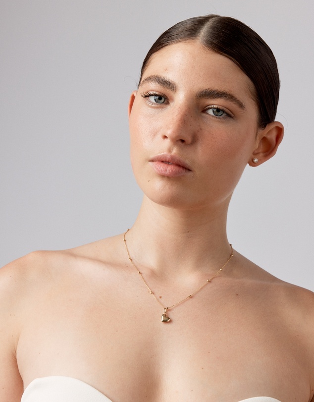 Michael Hill - Puff Love Heart Pendant in 10kt Yellow Gold