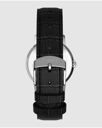 TIMEX - Marlin® Quartz 34mm Leather Strap Watch