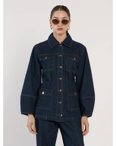 Fate + Becker - Wren Denim Sculpted Jacket