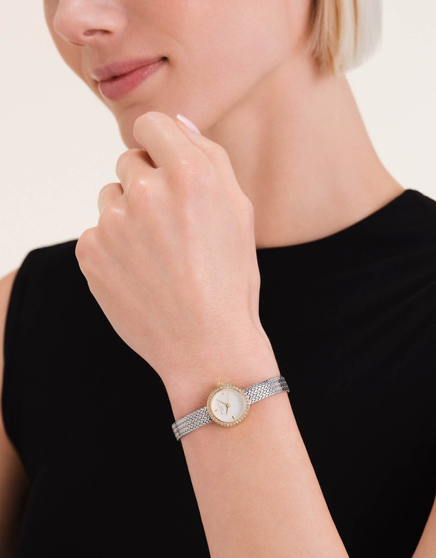 Rosefield - Mini Small Edit Crystal Duotone Watch and Earring Set