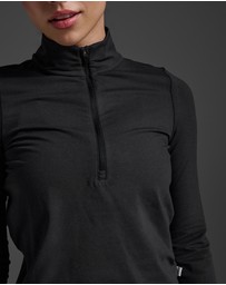 2XU - Flex Crop 1/2 Zip Long Sleeve Top