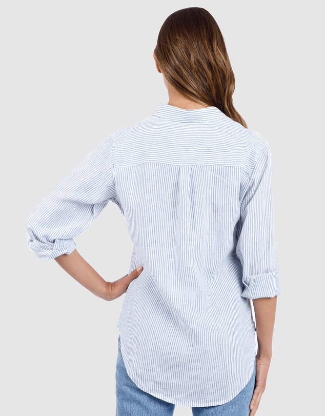 CAMIXA - Rina Striped Linen Shirt