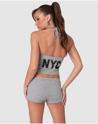 EDIKTED - Jordan V Neck Halter Top