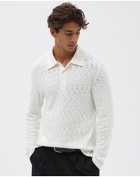 AERE - Organic Cotton Slub Rugby Polo