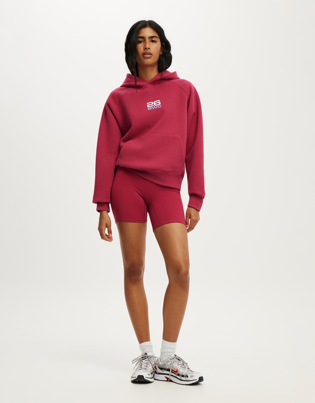 Cotton On Body Active - Plush Premium Graphic Raglan Hoodie