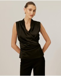 Tussah - Drape Neck Top