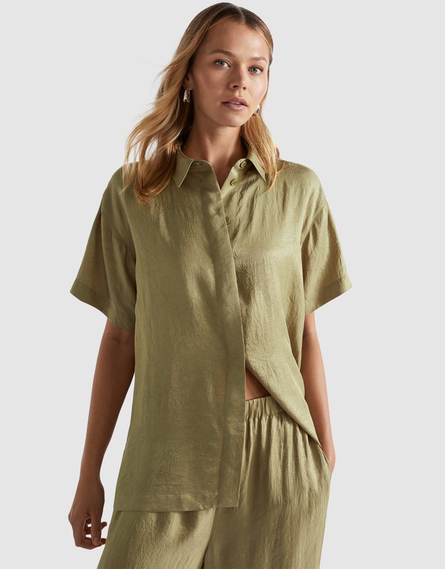 Seed Heritage - Satin Short Sleeve Shirt