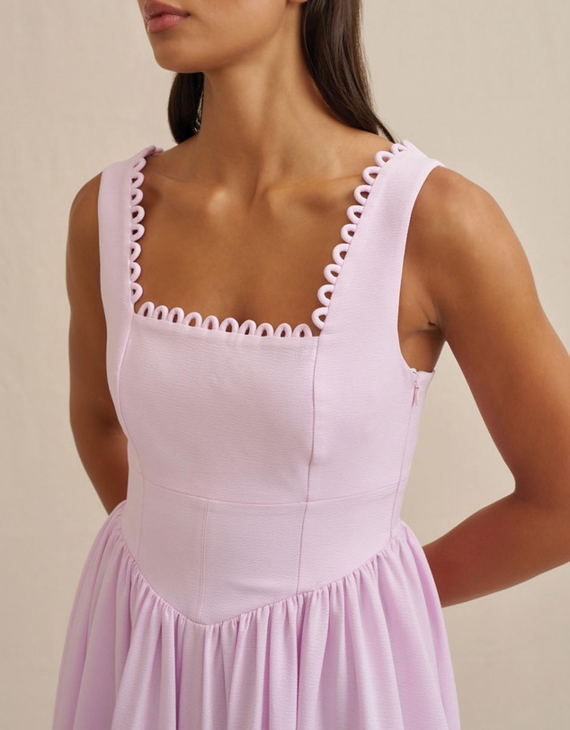 BY JOHNNY. - Nova Scallop Midi Dress
