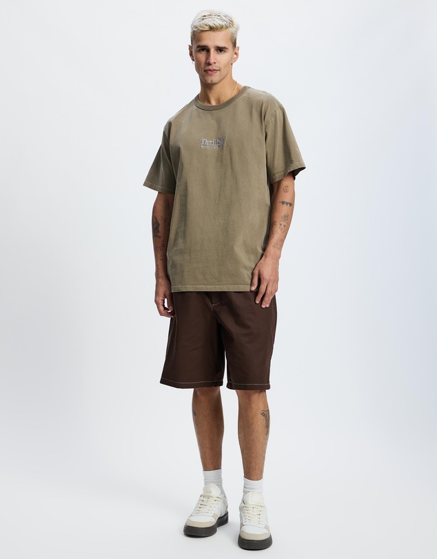 Thrills - Workwear Embroidered Merch Fit Tee
