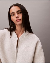 Calvin Klein Jeans - Smooth Cropped Relaxed Bomber Jacket