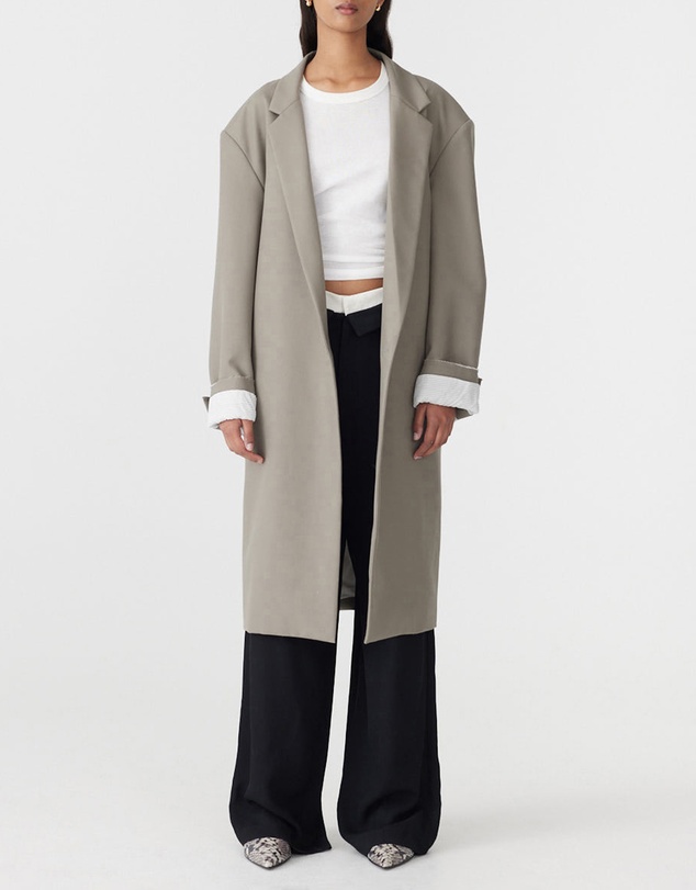 Bassike - Soft Longerline Coat
