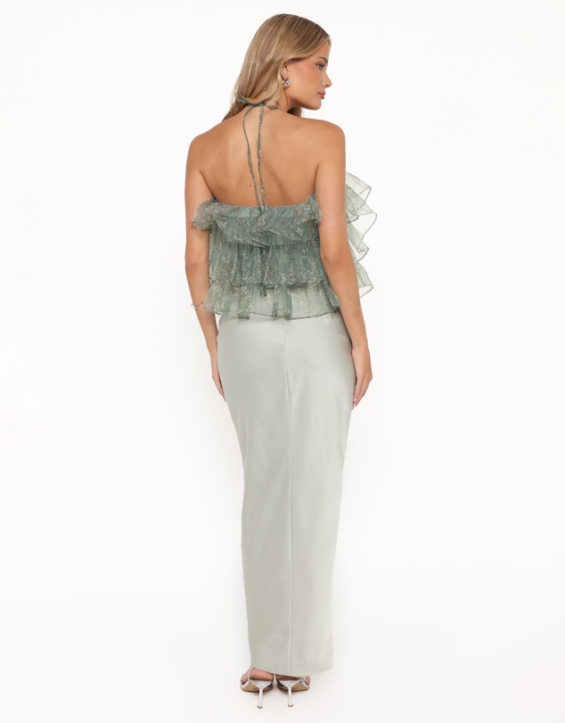 Petal & Pup - Viviana Fitted Column Skirt - Mint Green