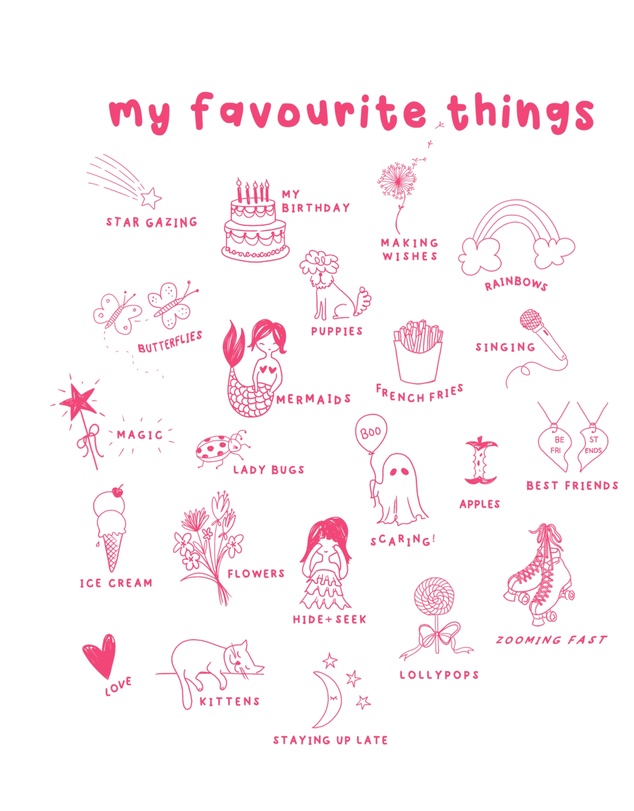 Alex & Ant - Favourite Things Tee - Baby Pink