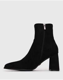 Betts - Honour Faux Suede Stretch Sock Boots