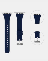 Friendie - Slim Silicone Band with Classic Silver Buckle – The Gippsland – Apple Compatible