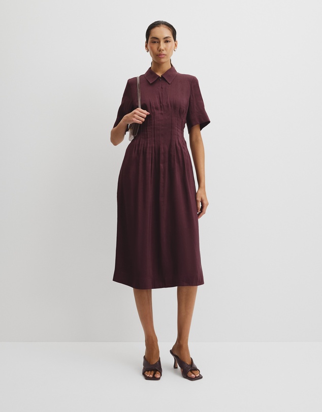 Country Road - Tuck Detail Shirt Dress