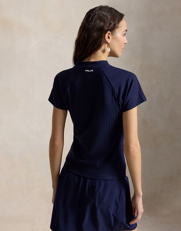Polo Ralph Lauren - Ribbed Stretch-Blend Mockneck Polo