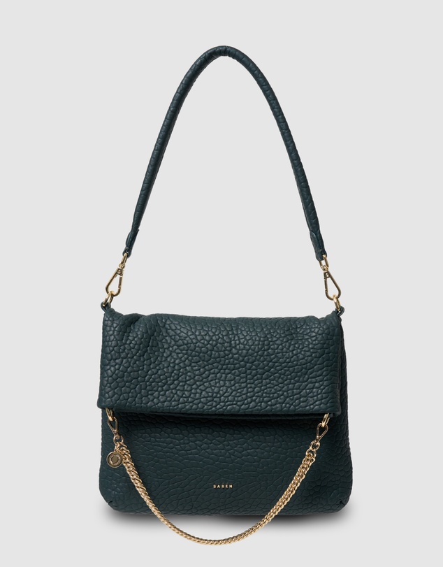 SABEN - Daria Shoulder Bag Hunter Green Bubble