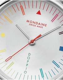 Mondaine - Mondaine Doppio Bauhaus Stainless Steel 33mm Watch