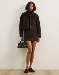 Atmos&Here - Miranda Wool Blend Short Coat