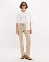 Amelius - Erin Linen Tie Cargo Pant